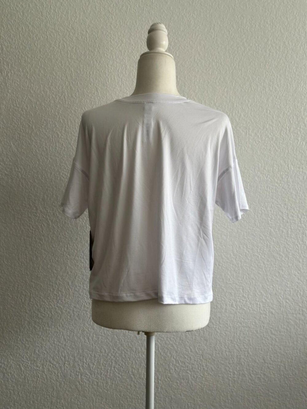 90 Degree By Reflex White Boxy Active Tee Small Super Soft Cropped Workout Top N - Picture 6 of 9